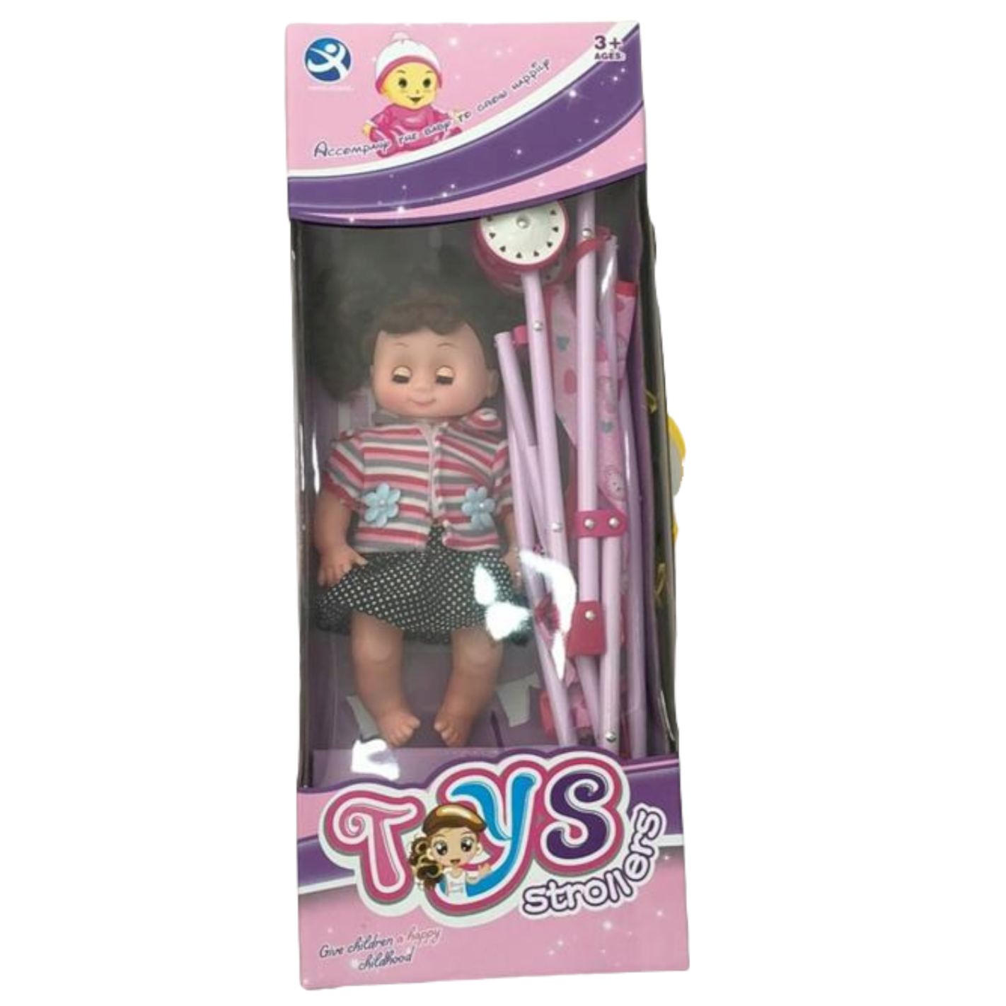 Doll With Pram - Stroller
