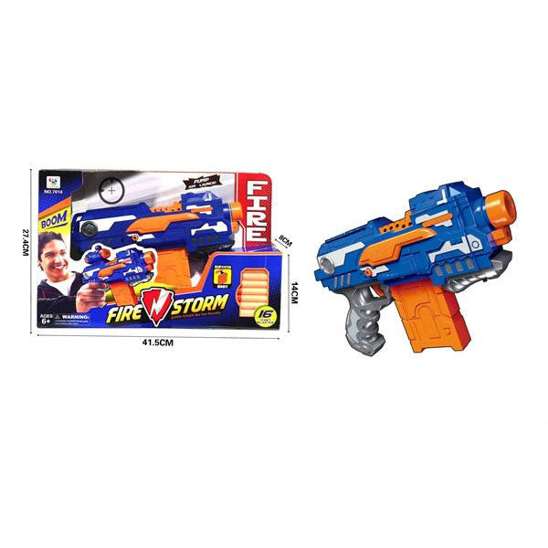 Fire Storm Soft Dart Blaster Clip Toy Gun