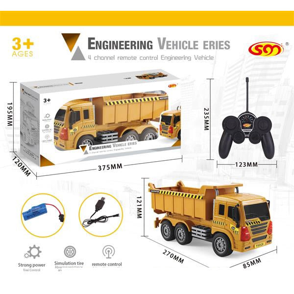 Kids Construction Truck Power R/C Truck Scale