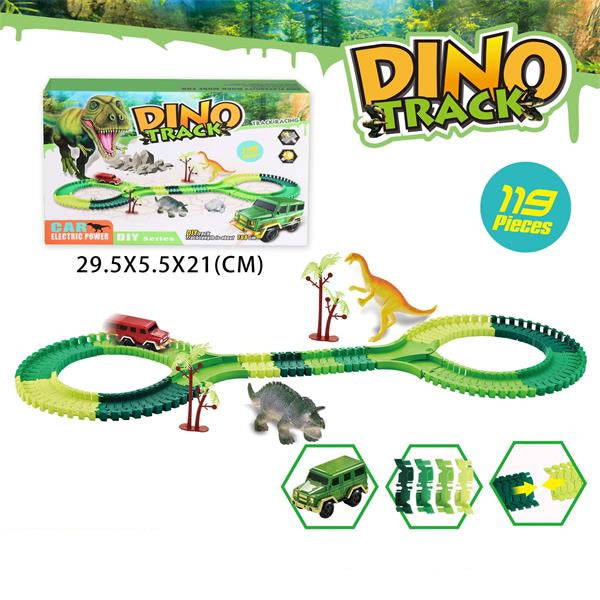 Dino Action Car Track - 119 Pcs