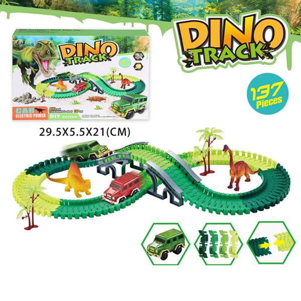 Dino Action Car Track - 137 Pcs
