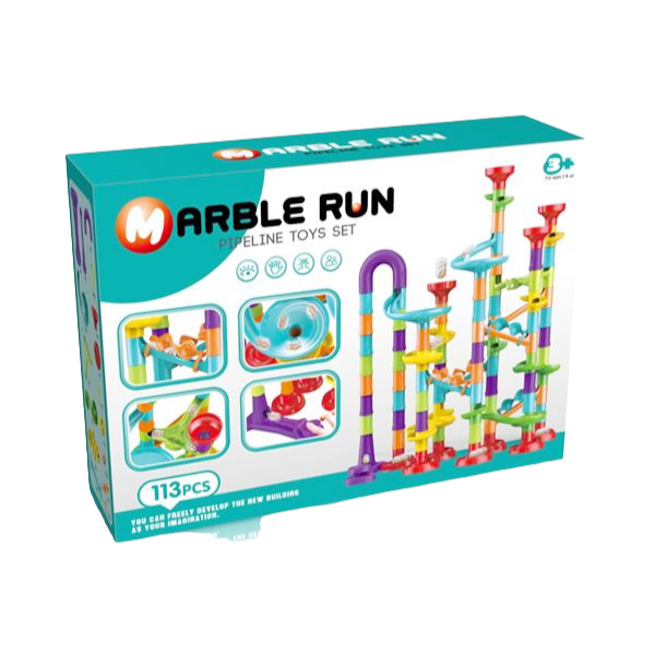 Pipeline Educational Toy Set - Marble Run 113 Pcs