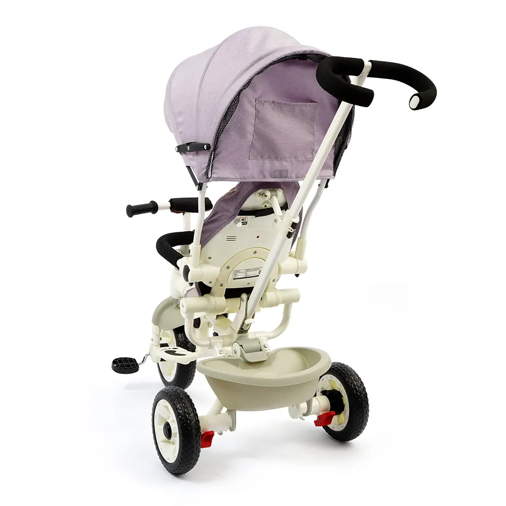 Kids Tricycle With Canopy and Push Bar T-9050_3