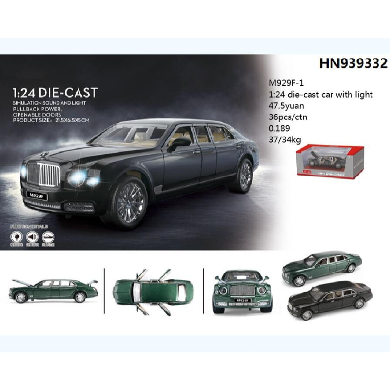 Bentley Limousine Die Cast Car Model Scale 1:24