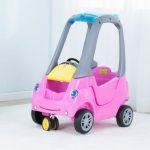 Easy Turn Coupe Car Ride On Manual Push Car - Pink