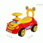Cartoon Face Ride On Manual Push Car