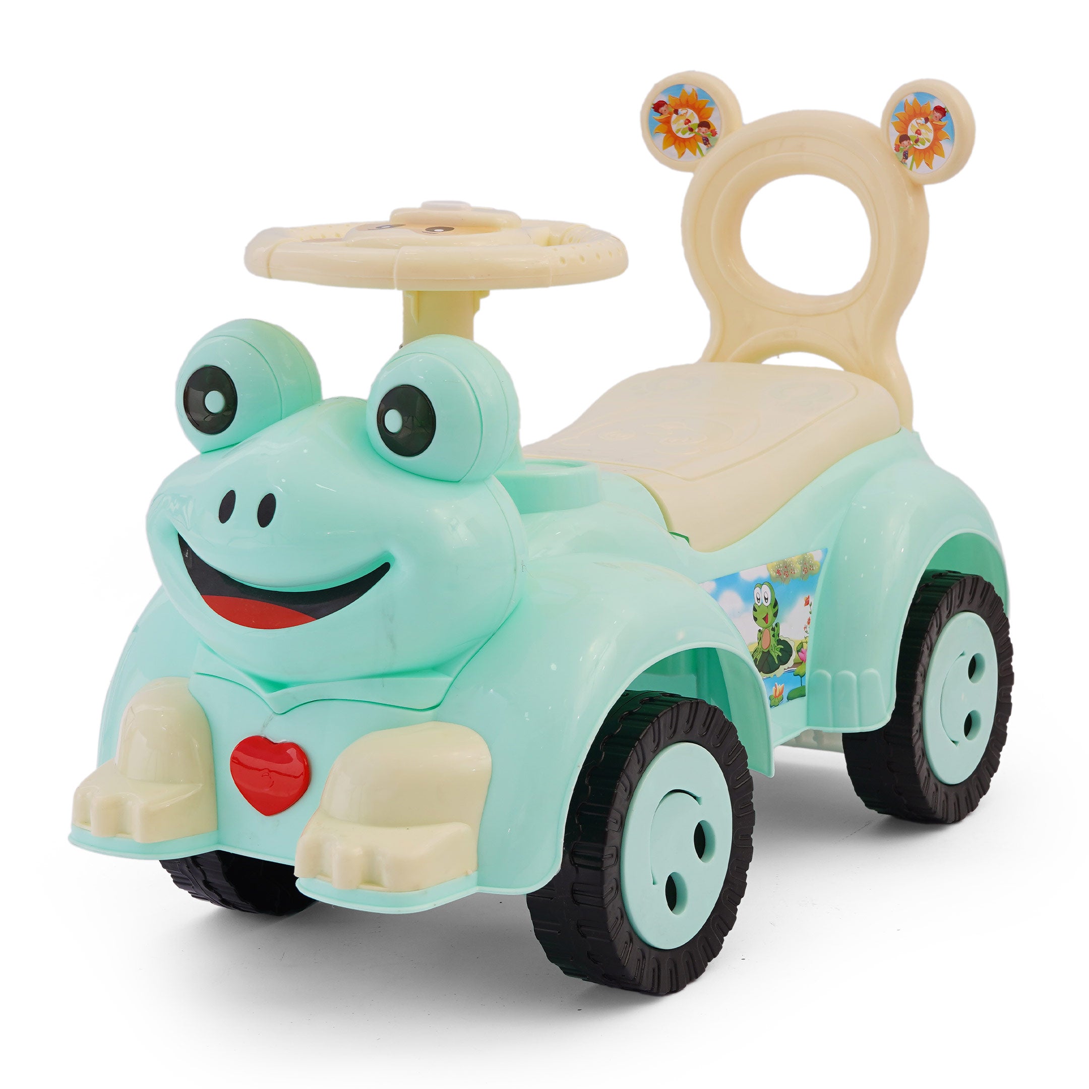 Frog Face Ride On Manual Push Car