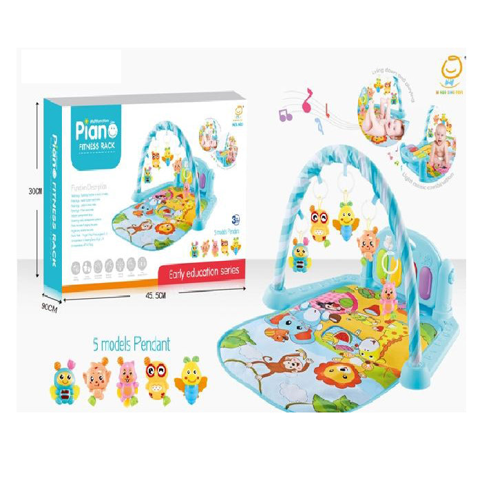 Baby Fitness Frame Baby Gym - Blue - Piano