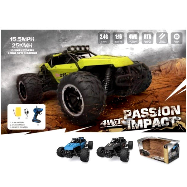 Kids 4WD Passion Impact Sport Racing R/C Car 1:16