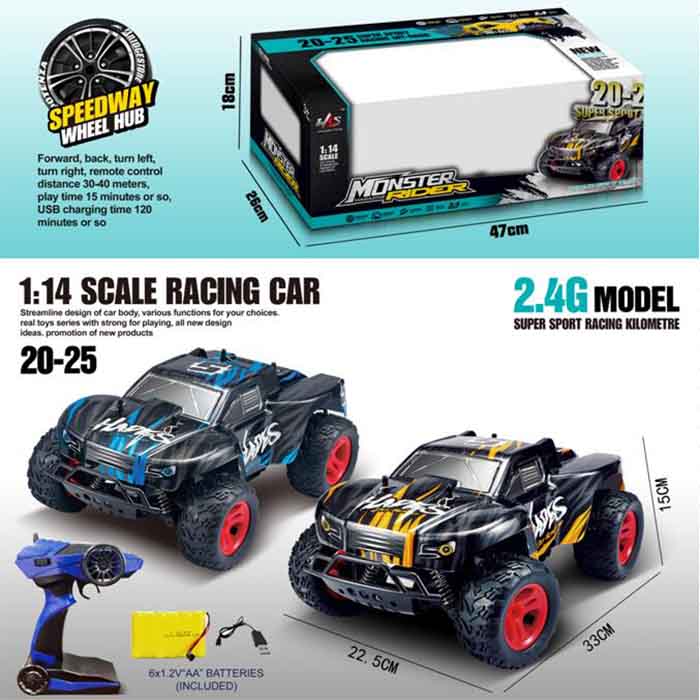 Monster Rider Racing R/C Car Scale 1:14