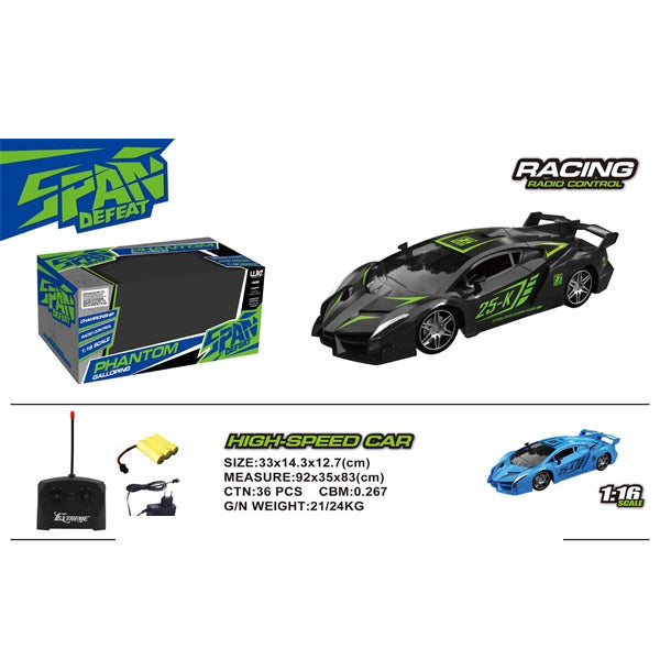 Kids High Speed R/C Car Phantom 1:16 - Span Defeat