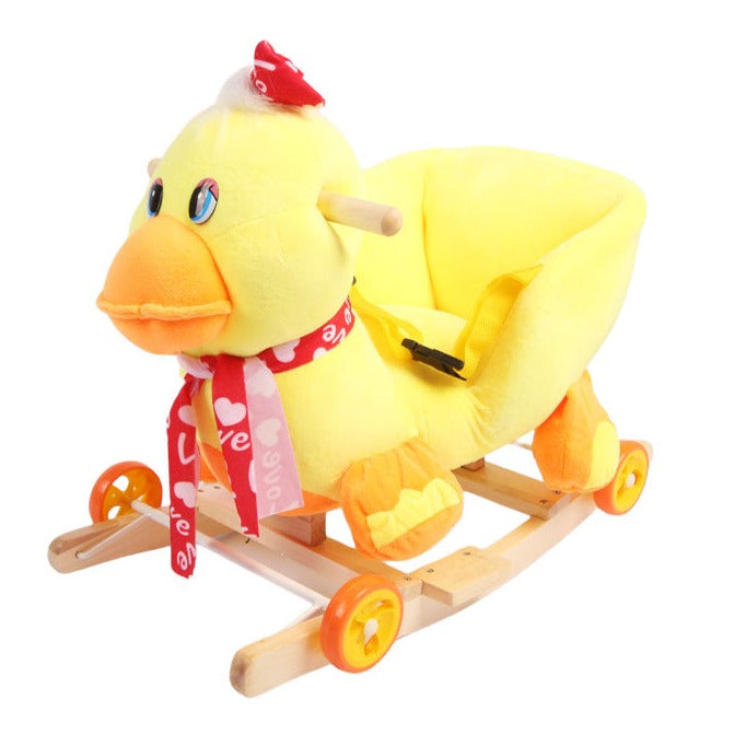 2 In 1 Ride on Rocker Toy with Wheels