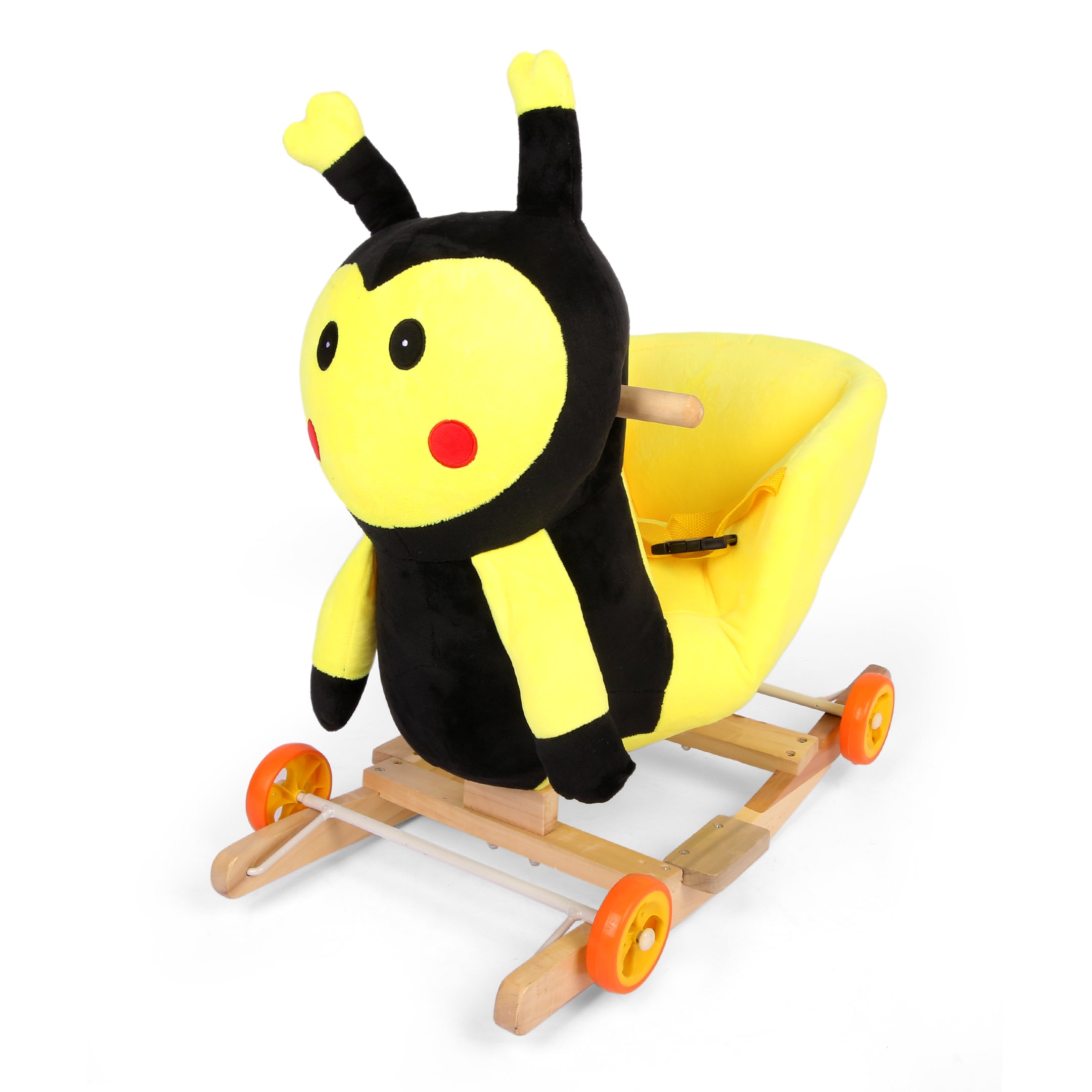 2 In 1 Bee Rocking Chair with Wheels