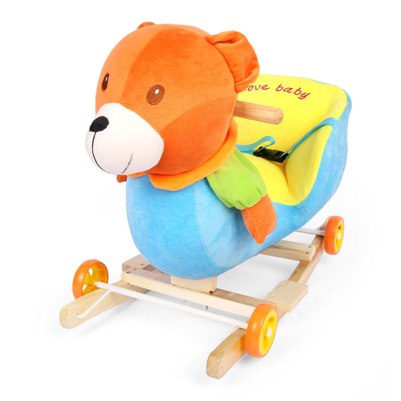 2 In 1 Ride on Rocker Toy with Wheels