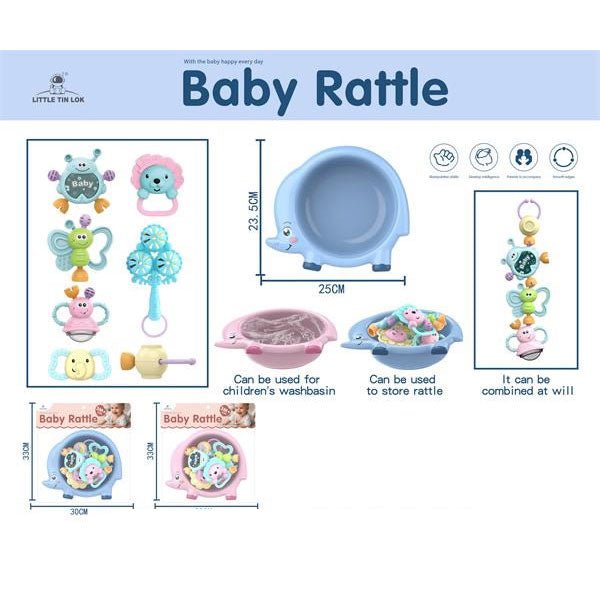 2 In 1 Baby Rattles