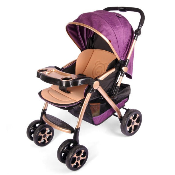 Baby Stroller - Golden Purple