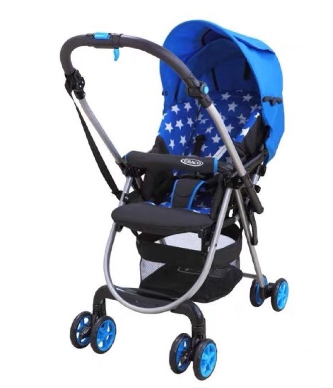Graco Baby Stroller Citilite - Blue White Stars
