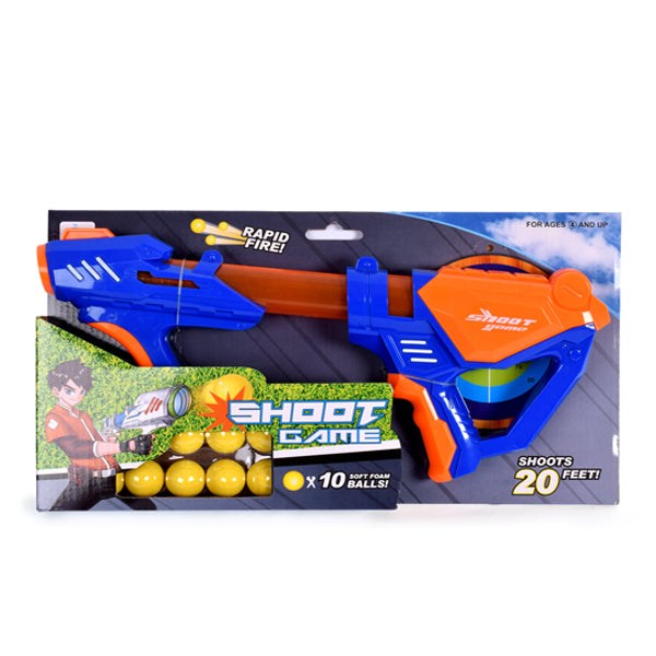 Rapid Fire Toy Gun With Soft Balls