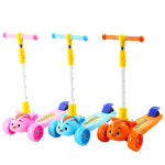 3-Wheel Cartoon Face Kick Scooty