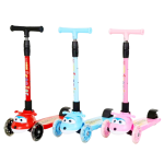 3-Wheel Cartoon Face Kick Scooty