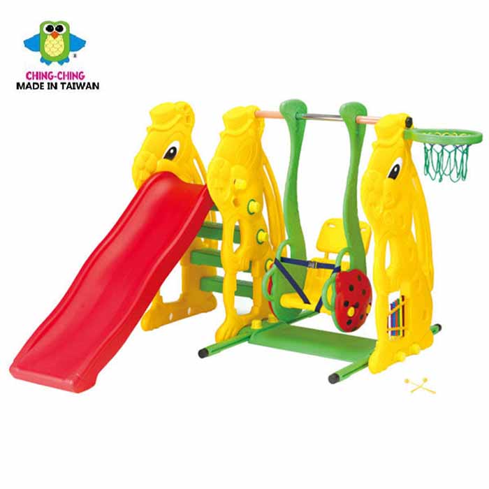 2 In 1 Kids Slide With Basket Ball
