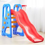 2 In 1 Kids Slide With Basket Ball
