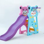 2 In 1 Kids Slide With Basket Ball