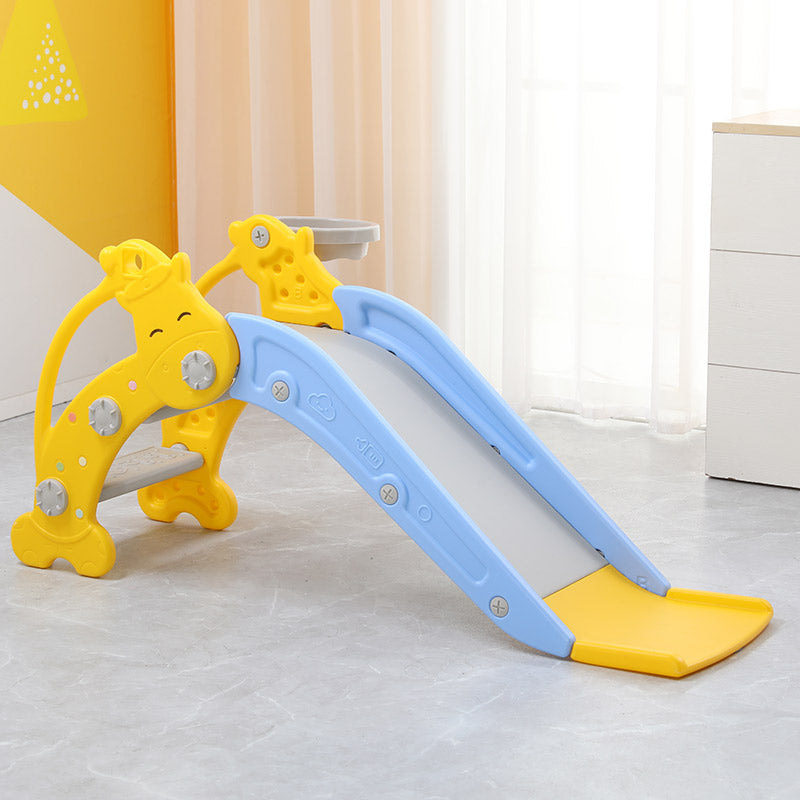 2 In 1 Kids Slide With Basket Ball