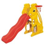 2 In 1 Kids Slide With Basket Ball – Rabbit Shape