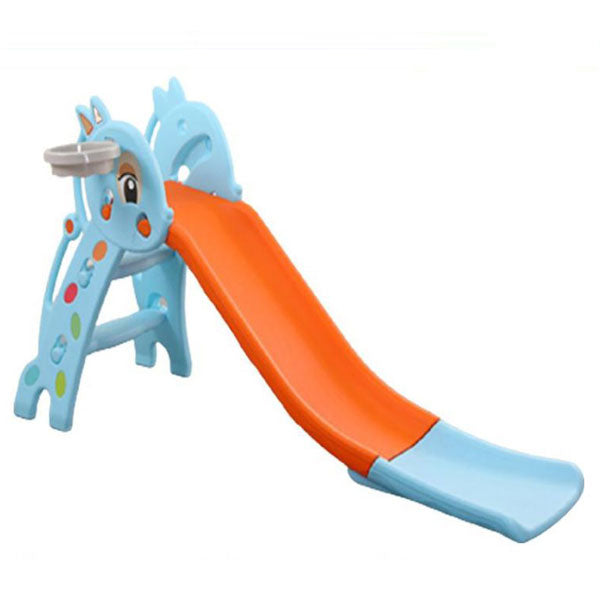 2 In 1 Kids Slide With Basket Ball
