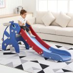 2 In 1 Kids Slide With Basket Ball