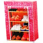 Canvas Folding Shoe Rack