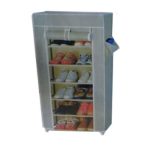 Canvas Folding Shoe Rack