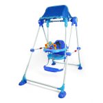 Kids Swing With Canopy and Toy Bar