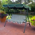 3 Person Weather Resistant Canopy Swing for Porch Garden Backyard Lawn