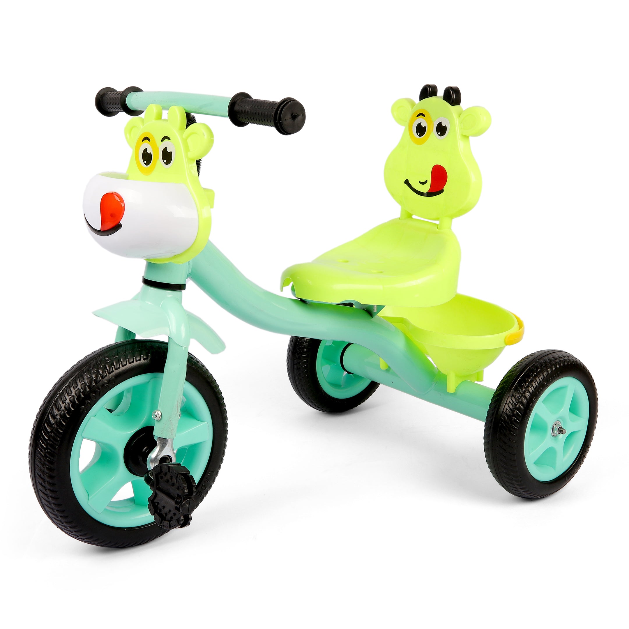 Cute Hippo Kids Tricycle - Green