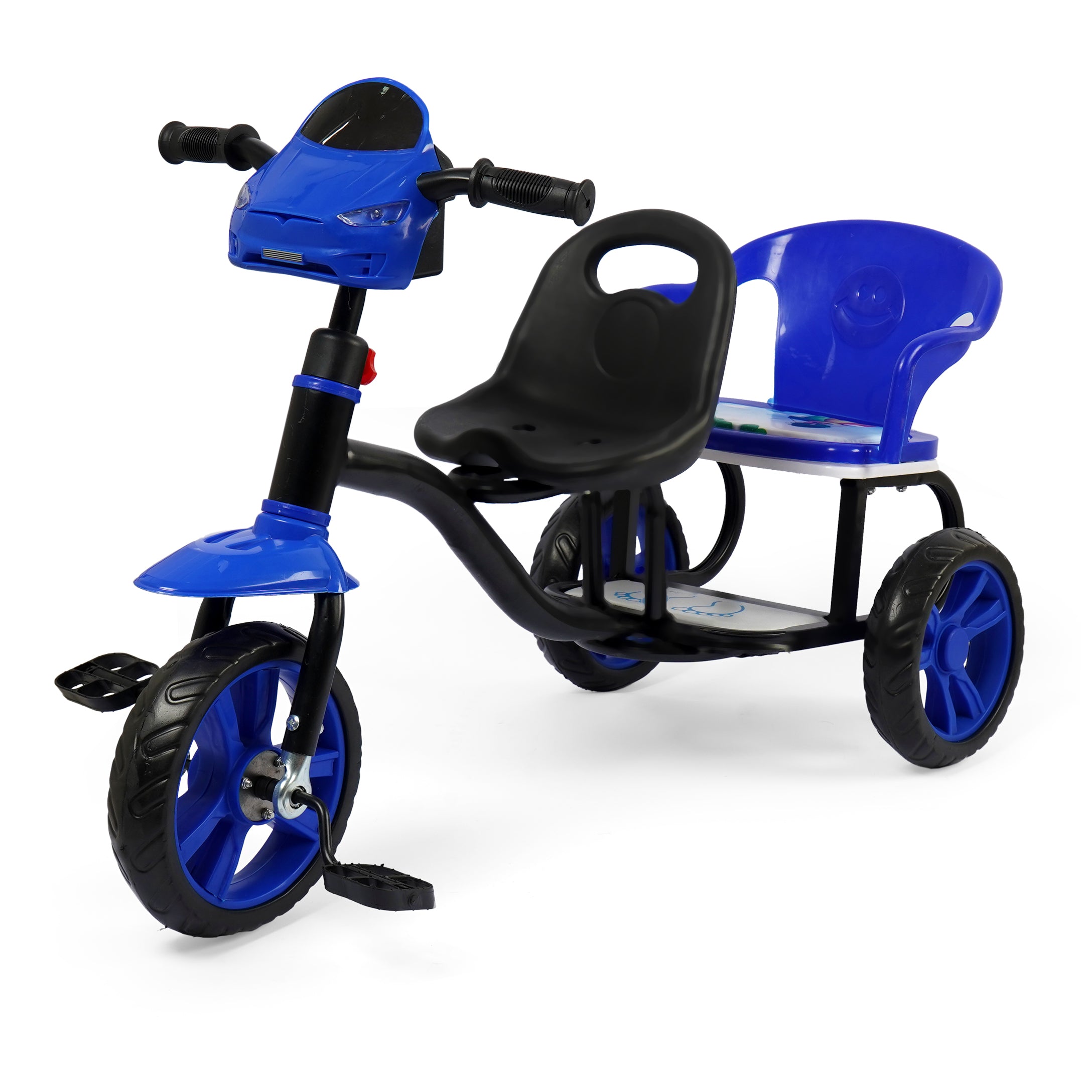 High-Quality Twin Seater Tricycle - Blue