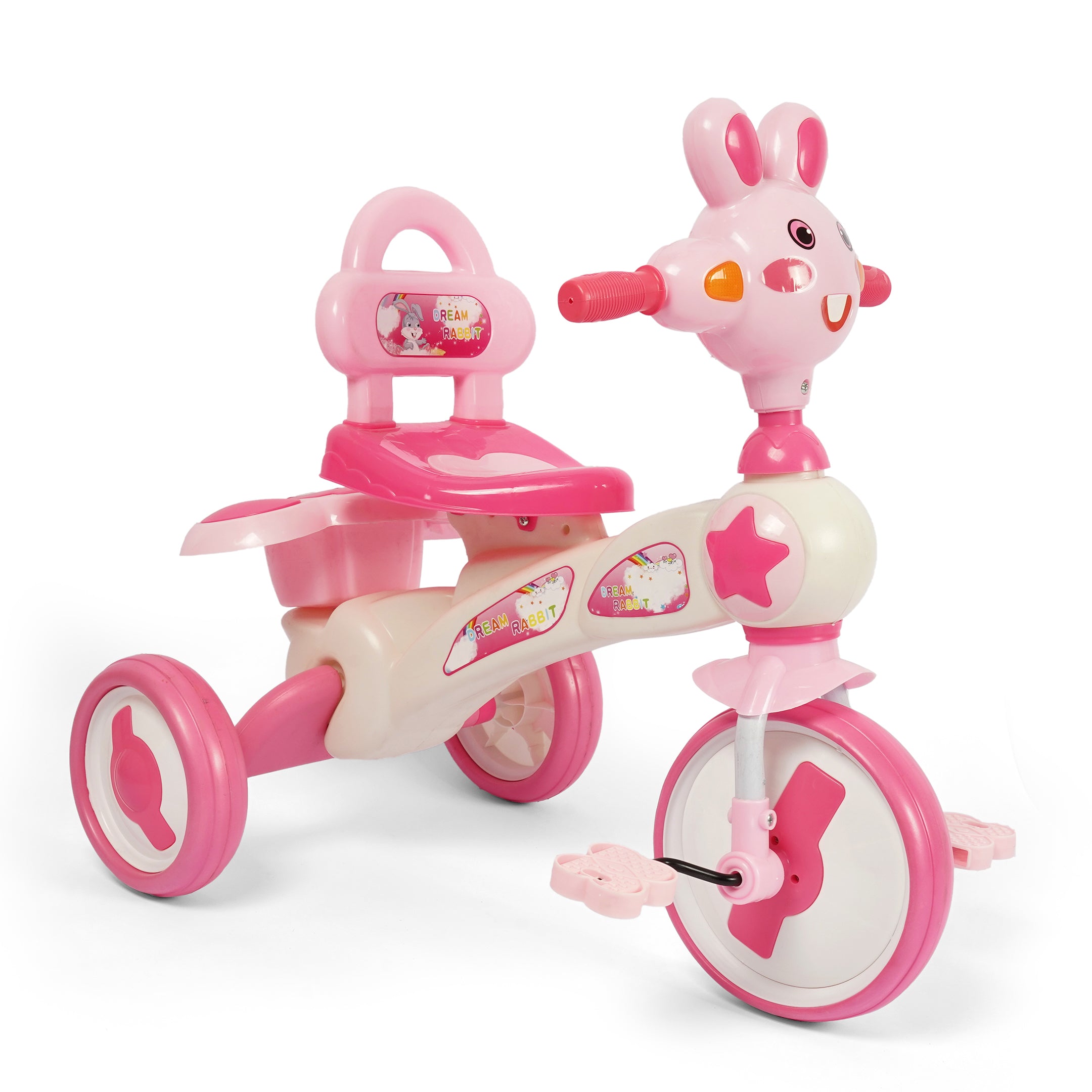 Bunny Face Kids Deluxe Tricycle - Multicolor