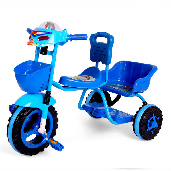 Twin Seater Tricycle - Blue