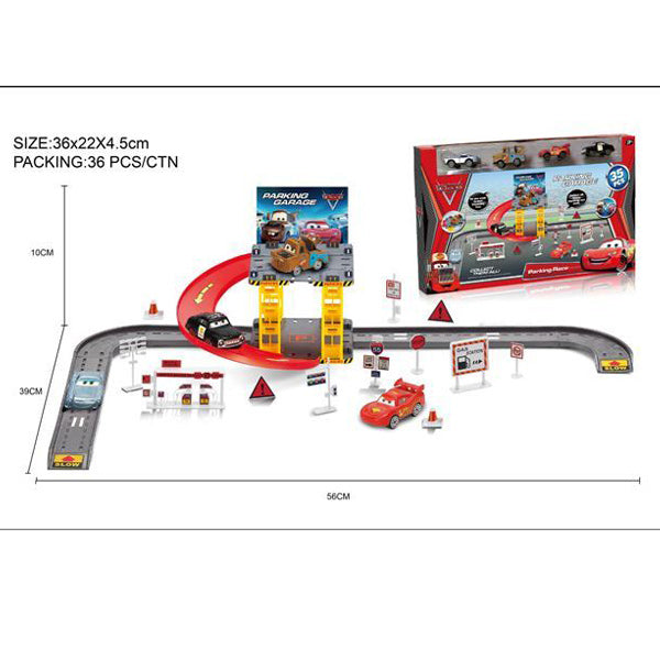 Kids Car Parking Garage Game Toy Set - 35 Pcs