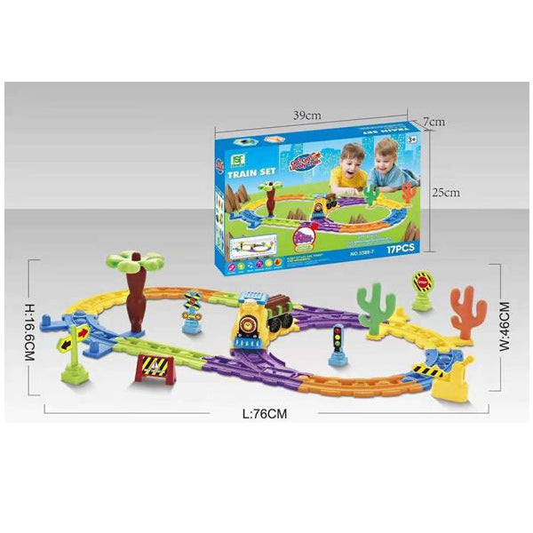 Toy Train Game Toy Set - 17 Pcs