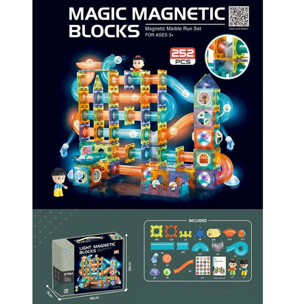 Magic Magnetic Block Toys - 252 Pcs