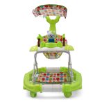 3-in-1 Baby Walker - Kitty Tray & Canopy - Green