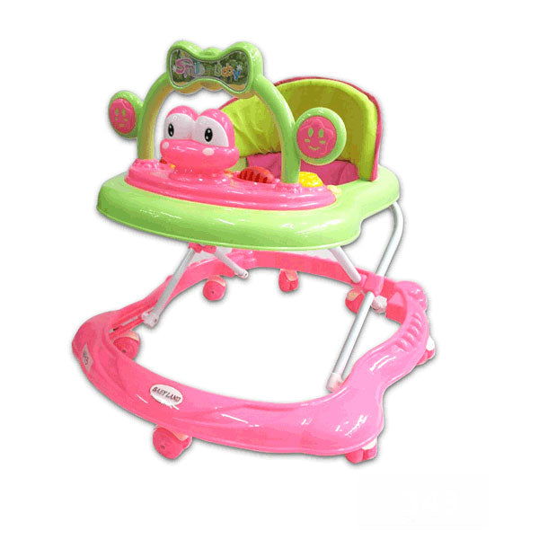 Smile Baby Walker - Frog Face - Pink