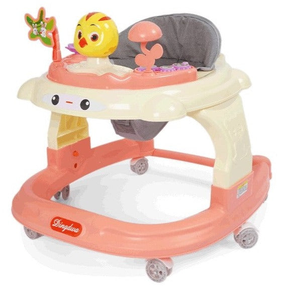 Dingdwa Baby Walker - White & Baby Pink