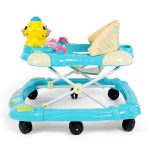 Bear face Baby Walker – Blue