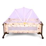 Wooden Baby Cot & Cradle with Mosquito Net