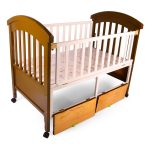 Wooden Baby Cot & Cradle with Mosquito Net