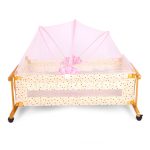 Wooden Baby Cot & Cradle with Mosquito Net