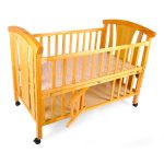 Wooden Baby Cot & Cradle with Mosquito Net